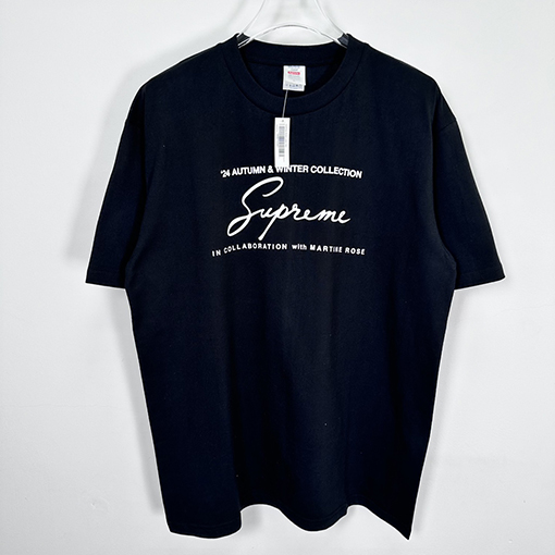 シュプリーム X Martine Rose FW24 花文字Tシャツ