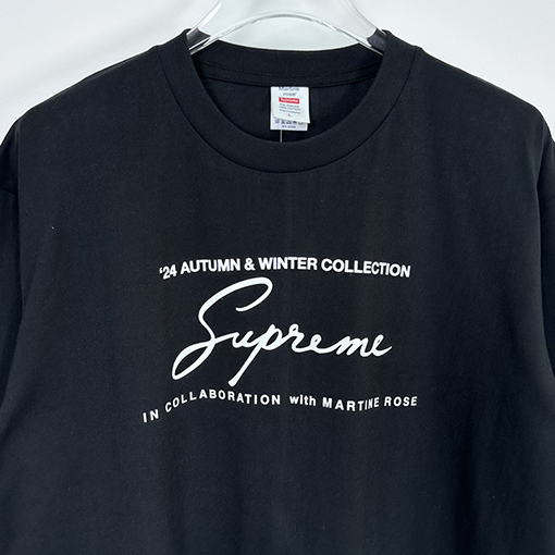 シュプリーム X Martine Rose FW24 花文字Tシャツ