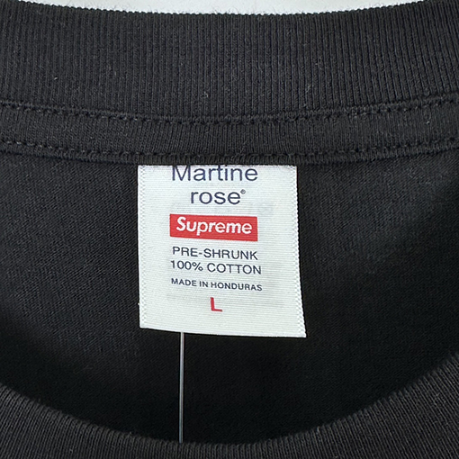 シュプリーム X Martine Rose FW24 花文字Tシャツ