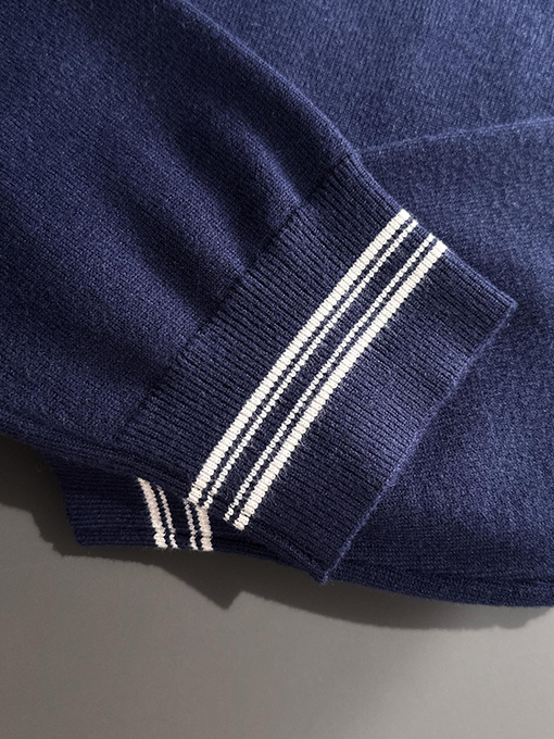 ルイヴィトン ロゴバッジ刺繍ロゴクルーネックセーター