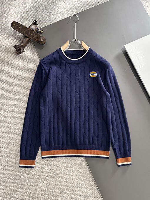 グッチ ファッションロゴバッジ刺繍ロゴクルーネックセーター