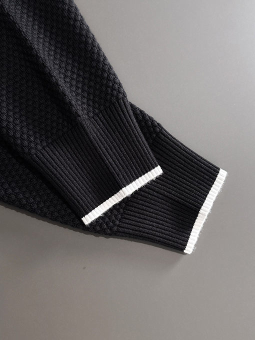 ディオール 新しいロゴバッジ刺繍襟セーター