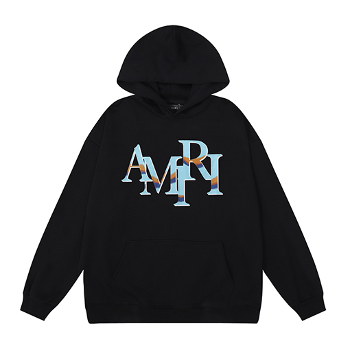 アミリ AMIRIクラシック発泡アルファベットロゴパーカー