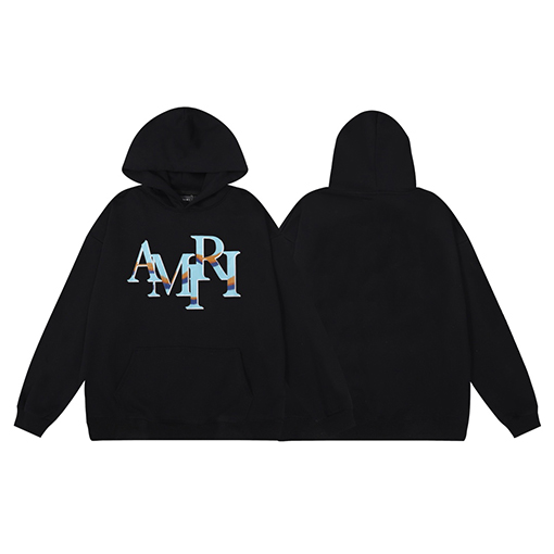 アミリ AMIRIクラシック発泡アルファベットロゴパーカー