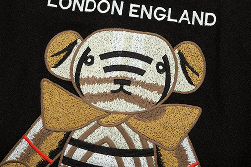 バーバリーコピー クラシック刺繍くまのロゴベースボールジャージジャケット