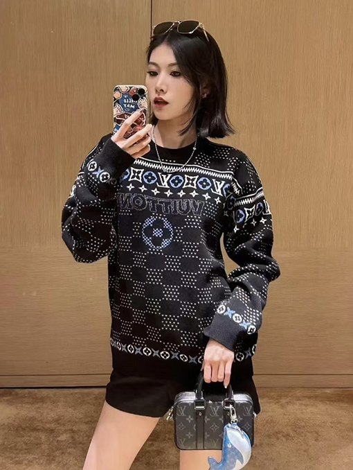 ルイヴィトン ファッションクルーネックセーター