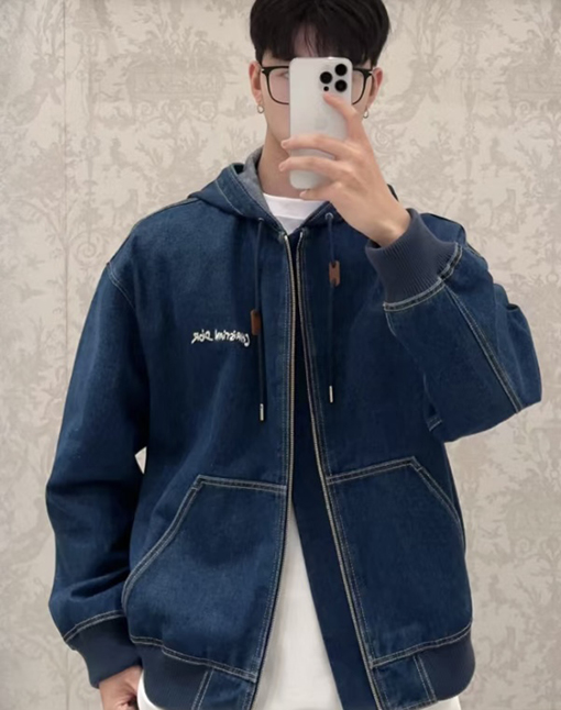 ディオールスーパーコピー フード付きデニムジャケット