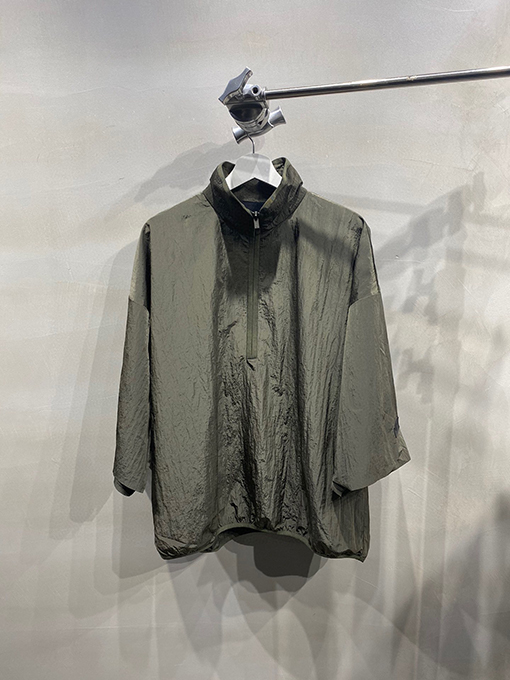 フィアオブゴッド ナイロンハーフジップ織りジャケット