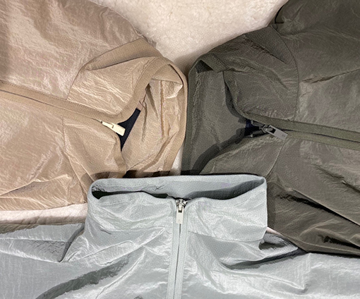 フィアオブゴッド ナイロンハーフジップ織りジャケット