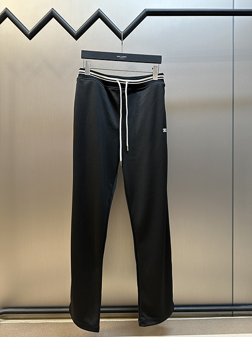 セリーヌ 両面平織りニットパンツ