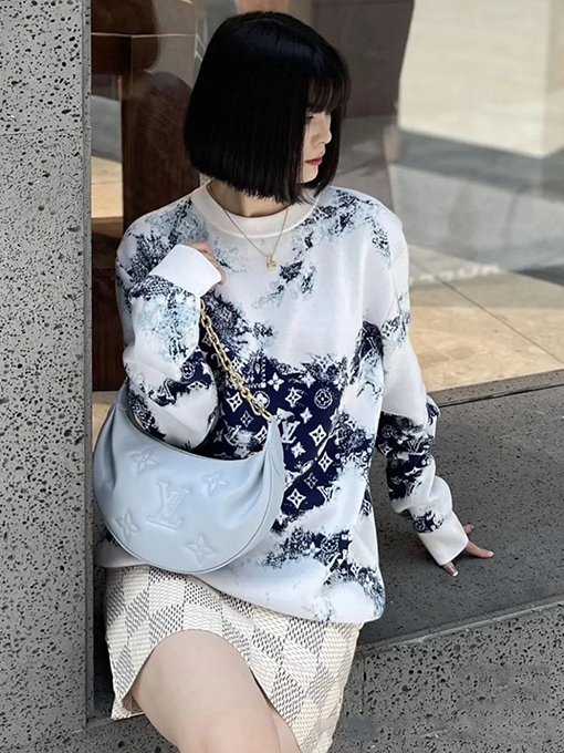 ルイヴィトン モノグラム バンダナ クルーネック ニット セーター