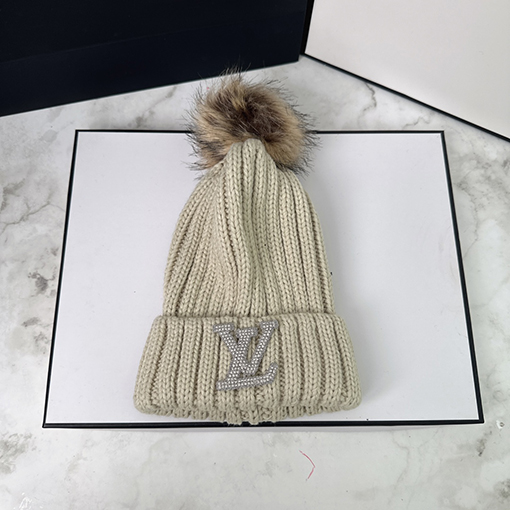 ルイヴィトン 毛玉 帽子 ニット 帽子 暖かい