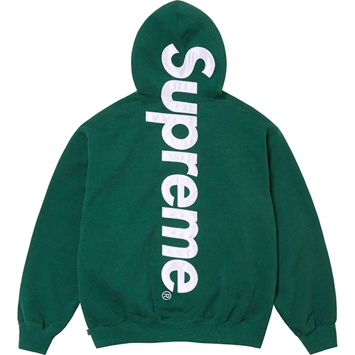 シュプリームスーパーコピー パーカー  22FW Satin Appliqué Hooded Sweatshirt背中刺繍ロゴ