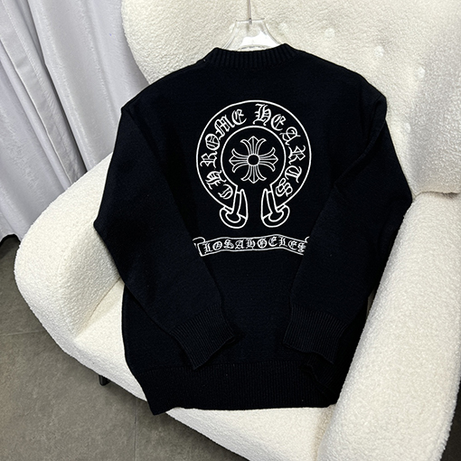 クロムハーツスーパーコピー 新しい菱形チェック柄クルーネックニット