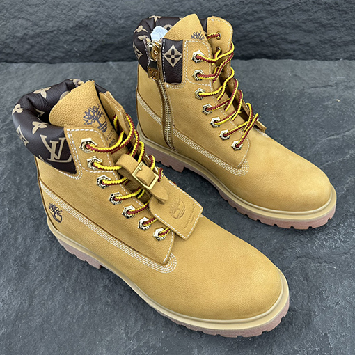 ルイヴィトン 限定コラボLV x Timberlandとアンクルブーツ