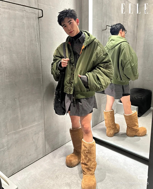バレンシアガ 24FW Bomber Jaet 薄手のコットンフード付きフライトジャケット