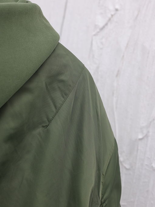 バレンシアガ 24FW Bomber Jaet 薄手のコットンフード付きフライトジャケット