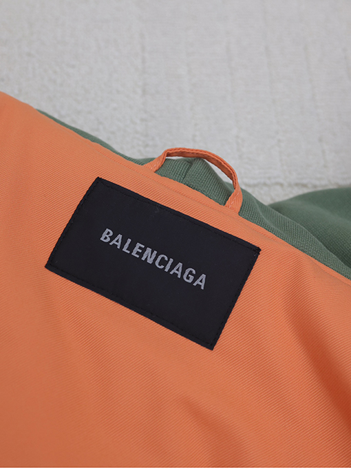 バレンシアガ 24FW Bomber Jaet 薄手のコットンフード付きフライトジャケット