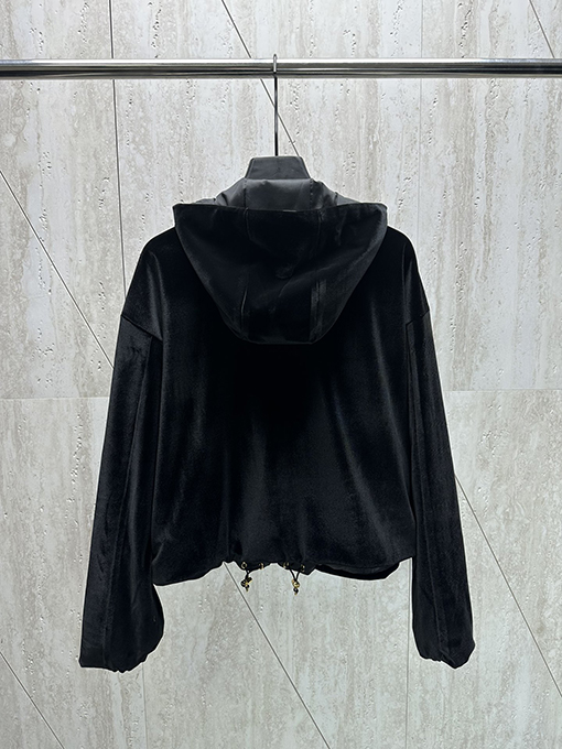 プラダ 24Fw フランネル三角マークコート
