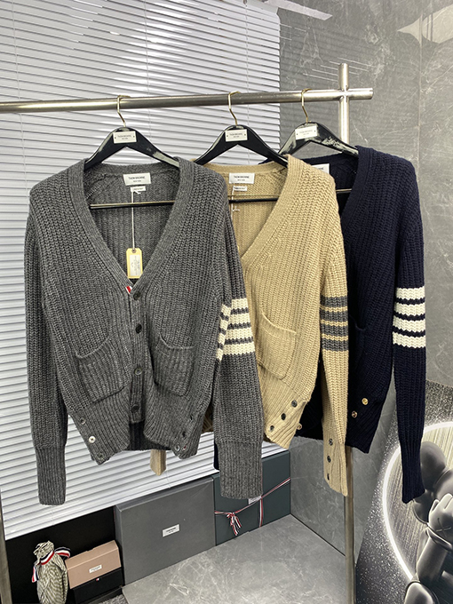 トムブラウン  新しい厚い元宝針カーディガンコート