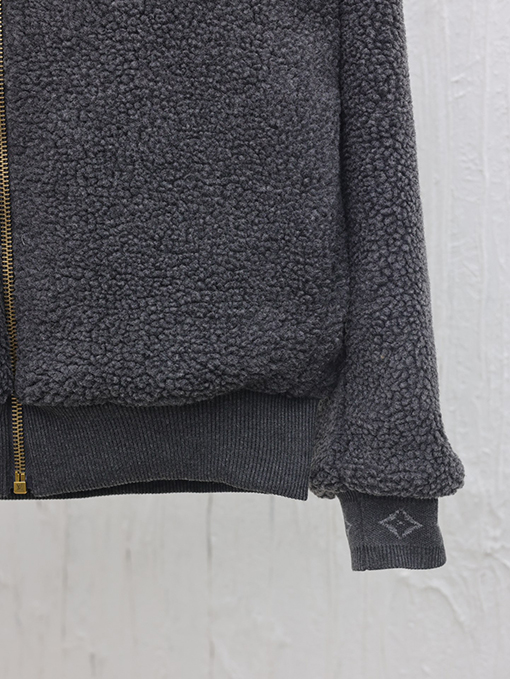 ルイヴィトン 新しい技術綿ウール混紡スウェードウエストジャケット
