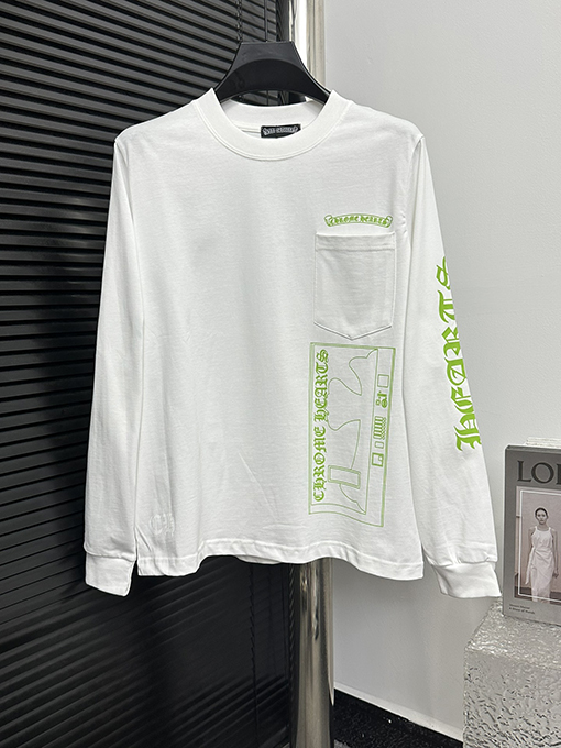 クロムハーツ ラウンドネック長袖Tシャツ