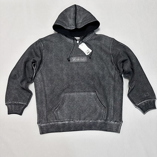 シュプリーム x MM6 Maison Margiela コラボペイントフード付きフリースパーカー