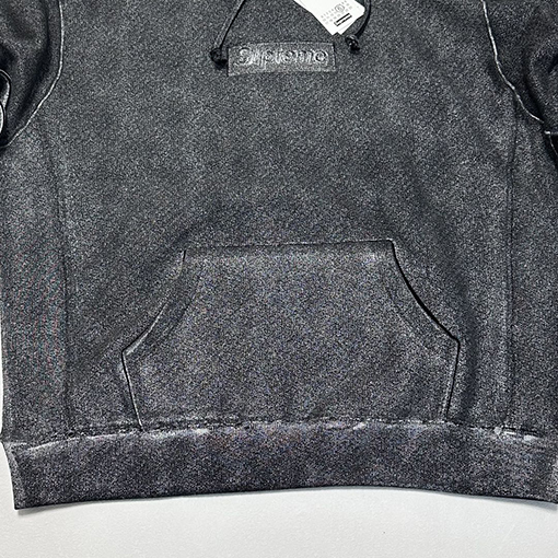 シュプリーム x MM6 Maison Margiela コラボペイントフード付きフリースパーカー