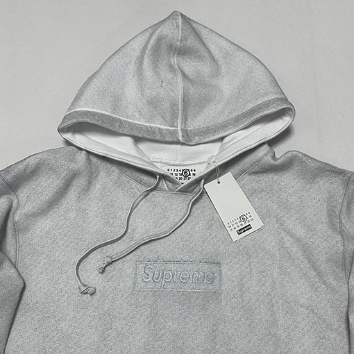 シュプリーム Supreme x MM6 Maison Margiela コラボファッションペイントフード付きフリースパーカー
