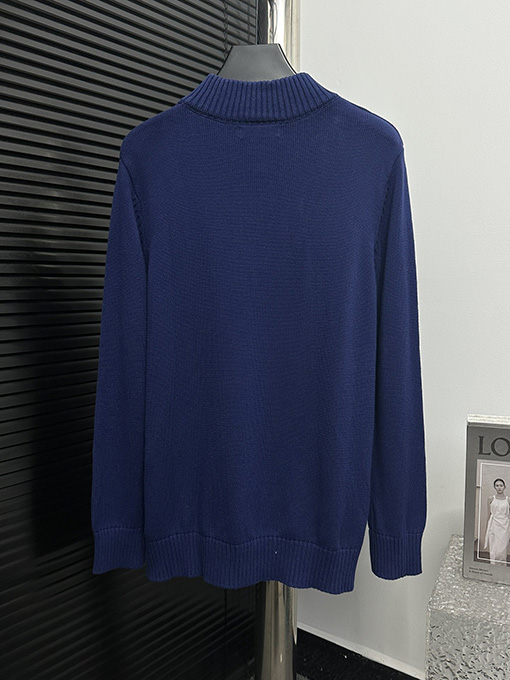 プラダ ジャカードレターハーフジップタートルネックニットジャケット