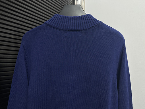プラダ ジャカードレターハーフジップタートルネックニットジャケット