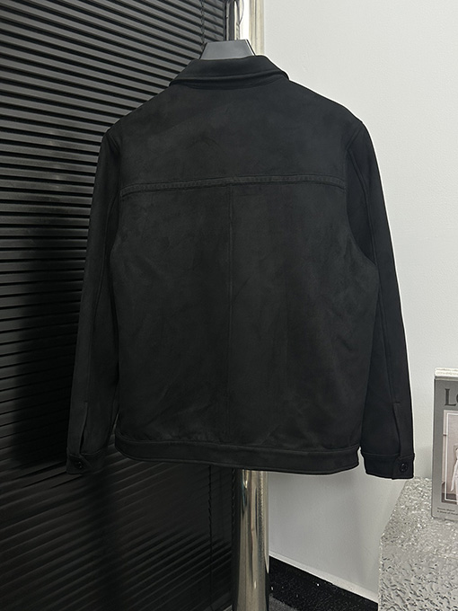 ルイヴィトンコピー 新しい輸入スエード暗紋ファッション襟ジャケット