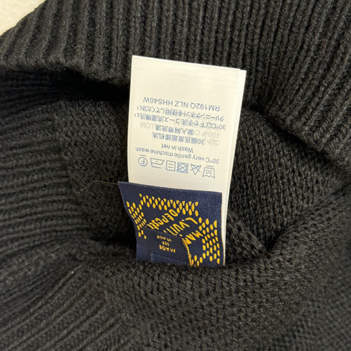 ルイヴィトン 新しいロゴ刺繍ニットプルオーバー