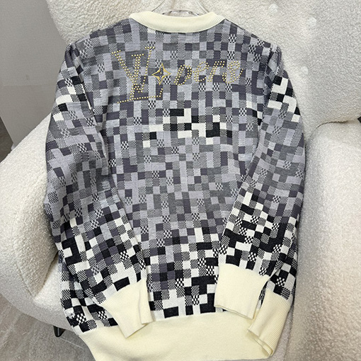 ルイヴィトンスーパーコピー ジャカードコットンプルオーバーニット