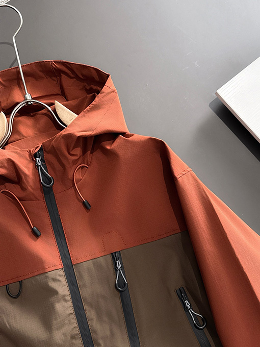 Gucci X North Face ジップアップフード付きトレンチコートジャケット