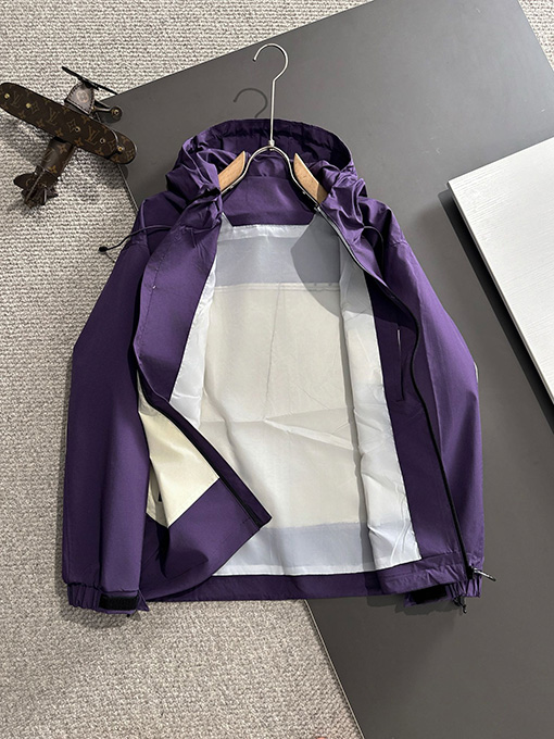 Gucci X North Face ジップアップフード付きトレンチコートジャケット