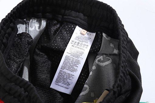 グッチ 新しい暗い柄のジャカードニットパンツ