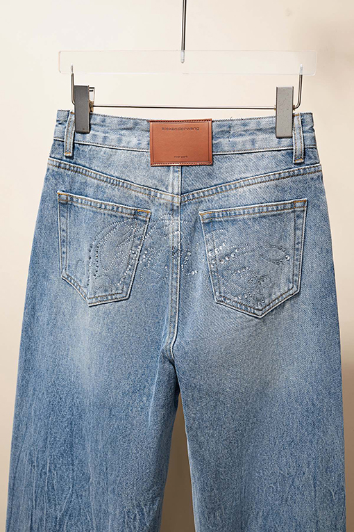 アレキサンダーワンコピー レディース ホットドリルマチェーテデニムパンツ