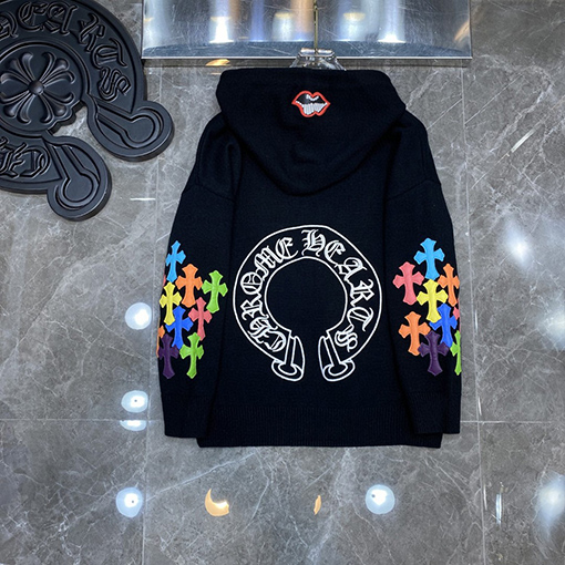 クロムハーツ カラフルな 刺繍セーター
