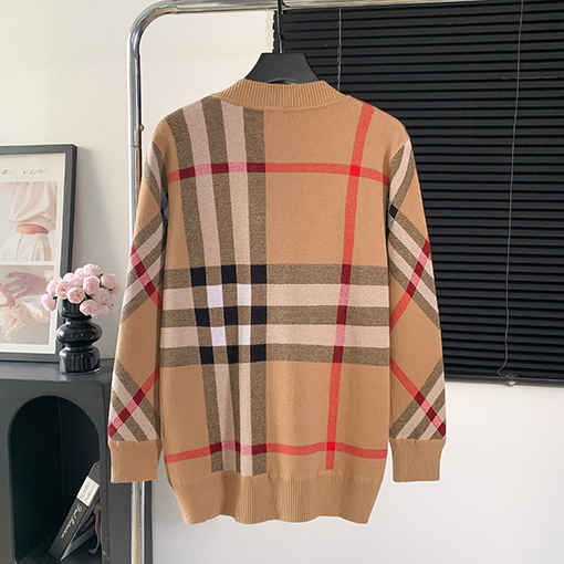 バーバリー コピー BURBERRYストライプニットカーディガン