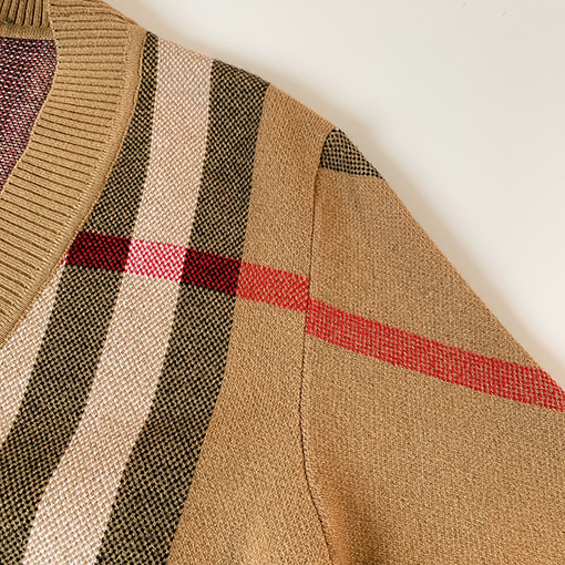 バーバリー コピー BURBERRYストライプニットカーディガン