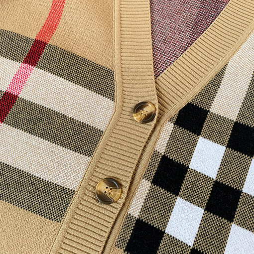 バーバリー コピー BURBERRYストライプニットカーディガン