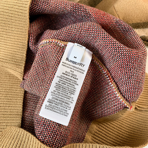 バーバリー コピー BURBERRYストライプニットカーディガン