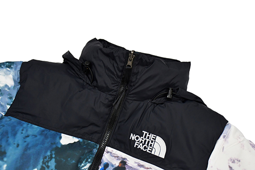 ノースフェイス ダウンジャケットTHE NORTH FACE×INVINCIBLE PRINTDE NUPTSE JACKET