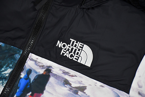 ノースフェイス ダウンジャケットTHE NORTH FACE×INVINCIBLE PRINTDE NUPTSE JACKET