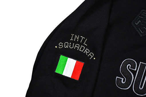 シュプリーム 22FW Milano Half Zip Pullover ACミラン限定ハーフジッププルオーバーパーカー