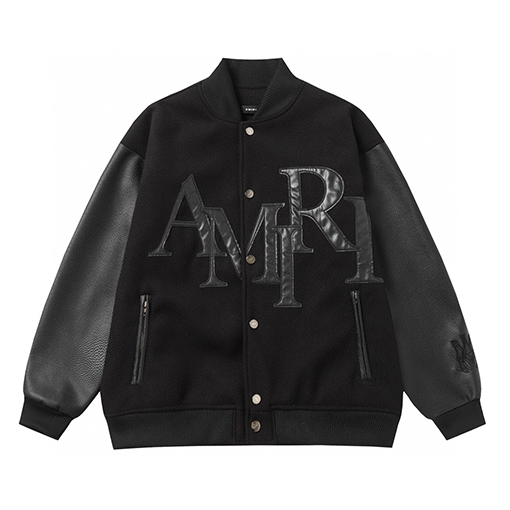 アミリAMIRIスーパーコピー ジャンパー 袖革 パッチワーク