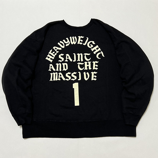 セント マイケル スウェットTシャツ スーパーコピー SAINT Mxxxxxx CREW SWT/IT'S SAINT/BLK