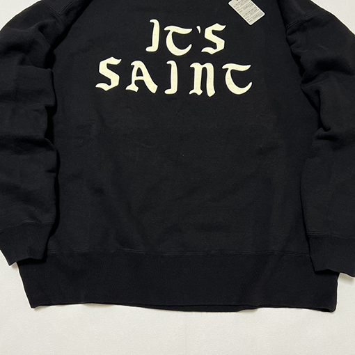 セント マイケル スウェットTシャツ スーパーコピー SAINT Mxxxxxx CREW SWT/IT'S SAINT/BLK