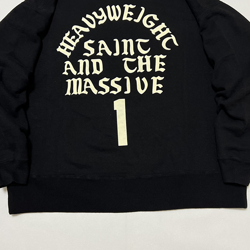 セント マイケル スウェットTシャツ スーパーコピー SAINT Mxxxxxx CREW SWT/IT'S SAINT/BLK